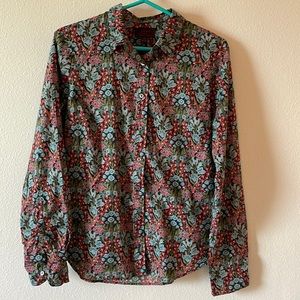 J Crew Liberty Primrose Floral Shirt Woman’s 10
